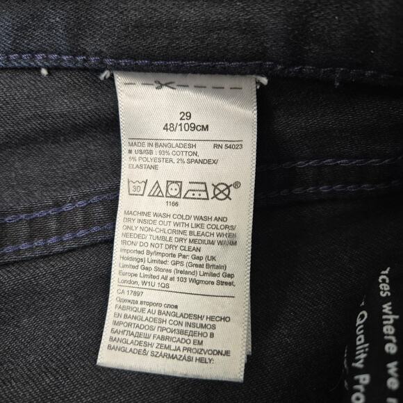 Banana Republic Women's Jeans Premium Denim Mid Rise Skinny Dark Rinse size 29 - Picture 10 of 12